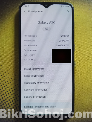 Samsung Galaxy A20. 3/32 (Used)